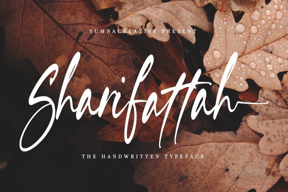 Beispiel einer Sharifattah-Schriftart